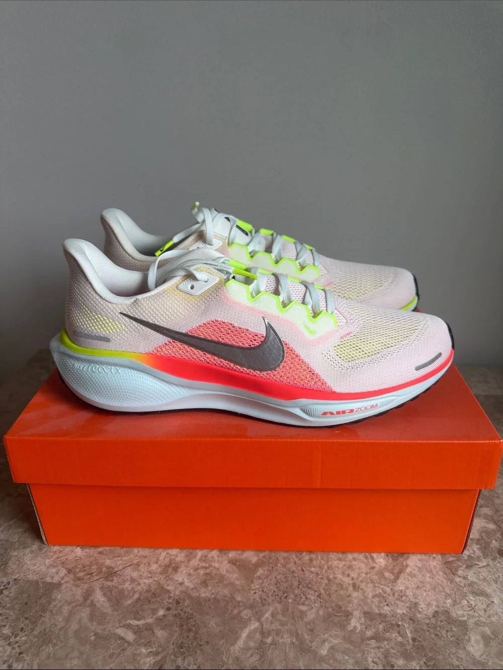 Nike | Shoes | Nike Running Shoes Pink Neon Yellow Gray  display picture 1